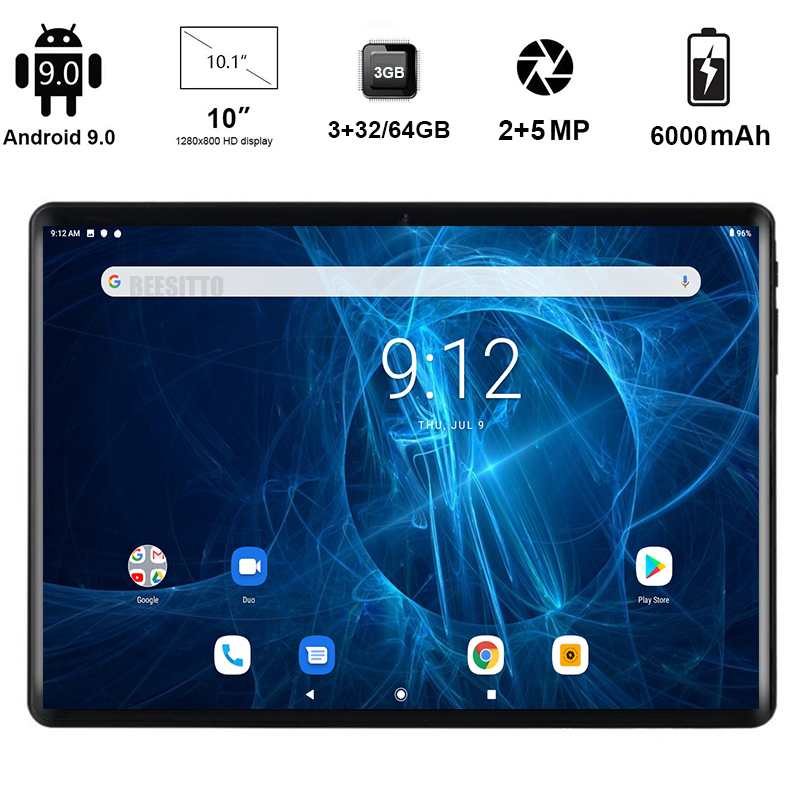 Free Shipping 10 inch Octa-Core Tablet 4G Android 9.0 Pie 3GB RAM 32/64GB Storage 1280x800 IPS HD Display Bluetooth 5G Wi-Fi GPS, Black
Free Shipping 10 inch Octa-Core Tablet 4G Android 9.0 Pie 3GB RAM 32/64GB Storage 1280x800 IPS HD Display Bluetooth 5G Wi-Fi GPS, Black