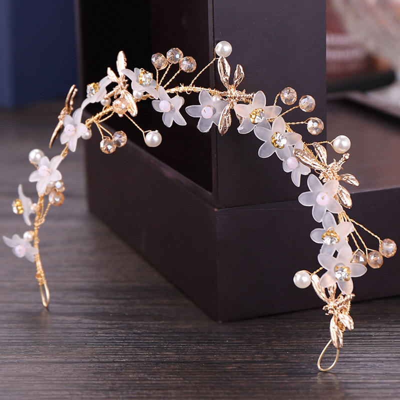 FORSEVEN Handmade Gold Crystal Headband Tiaras Pearl Flowers Headpiece Hair Jewelry Wedding Hairband Bridal Hair Accessories JL
FORSEVEN Handmade Gold Crystal Headband Tiaras Pearl Flowers Headpiece Hair Jewelry Wedding Hairband Bridal Hair Accessories JL