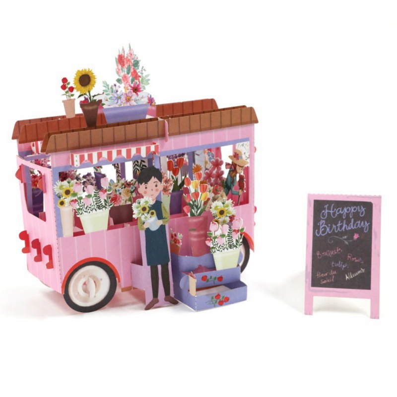 3D Flower Car Greeting Card Creative Handmade Hollowed-Out Paper Christmas Cards For Christmas Present
3D Flower Car Greeting Card Creative Handmade Hollowed-Out Paper Christmas Cards For Christmas Present