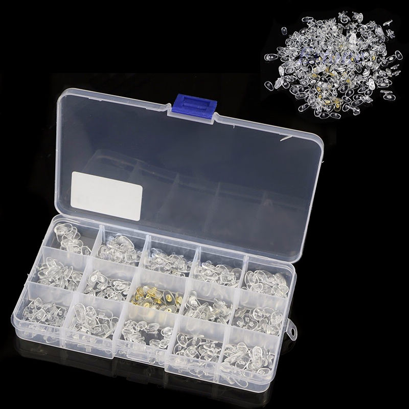 1 Box 15 kinds Silicone Nose Pads Screw For Eyeglasses Sunglass Screws On Glasses Soft Repair Tool
1 Box 15 kinds Silicone Nose Pads Screw For Eyeglasses Sunglass Screws On Glasses Soft Repair Tool