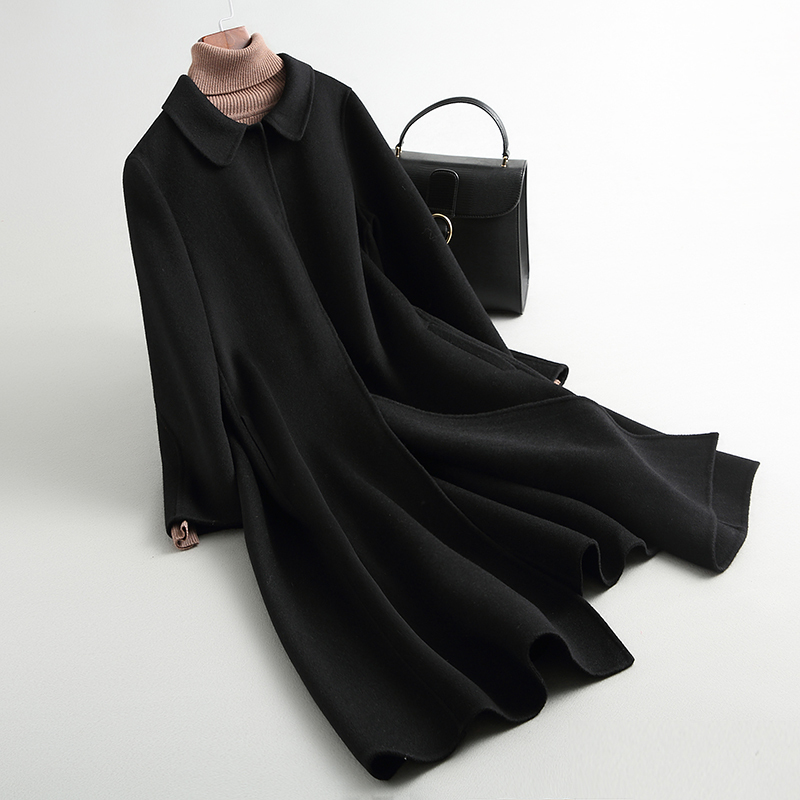 Winter Jacket Women 100% Wool Coat Female Handmade Double-side Wool Women' Coats abrigos mujer invierno 2020 PS-D727, Black
Winter Jacket Women 100% Wool Coat Female Handmade Double-side Wool Women' Coats abrigos mujer invierno 2020 PS-D727, Black