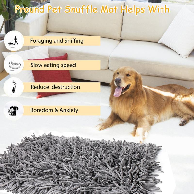 Dog Snuffle Mat Feeding Mat for Dogs Pet Leak Anti Choking Cat Dog Training Blanket Nose Work Toy Pet Feeding, Light grey
Dog Snuffle Mat Feeding Mat for Dogs Pet Leak Anti Choking Cat Dog Training Blanket Nose Work Toy Pet Feeding, Light grey