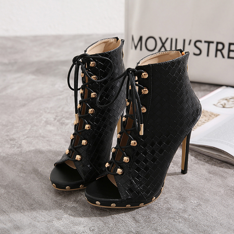 Hot sale-black woven knitted lace up peep toe pumps sexy designer pumps fashion luxury designer women shoes cs07, Black come with box 
Hot sale-black woven knitted lace up peep toe pumps sexy designer pumps fashion luxury designer women shoes cs07, Black come with box