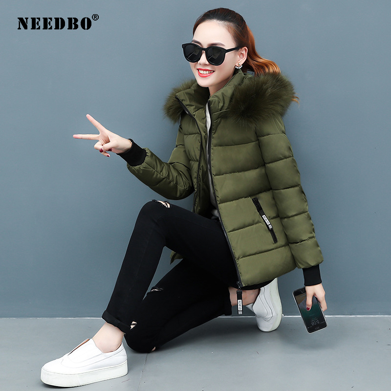 Winter Jacket Women Coat Fur Collar Parka Mujer Ladies Puffer Coat Women Elegant Casaco Loose Clothing Warm Outwear