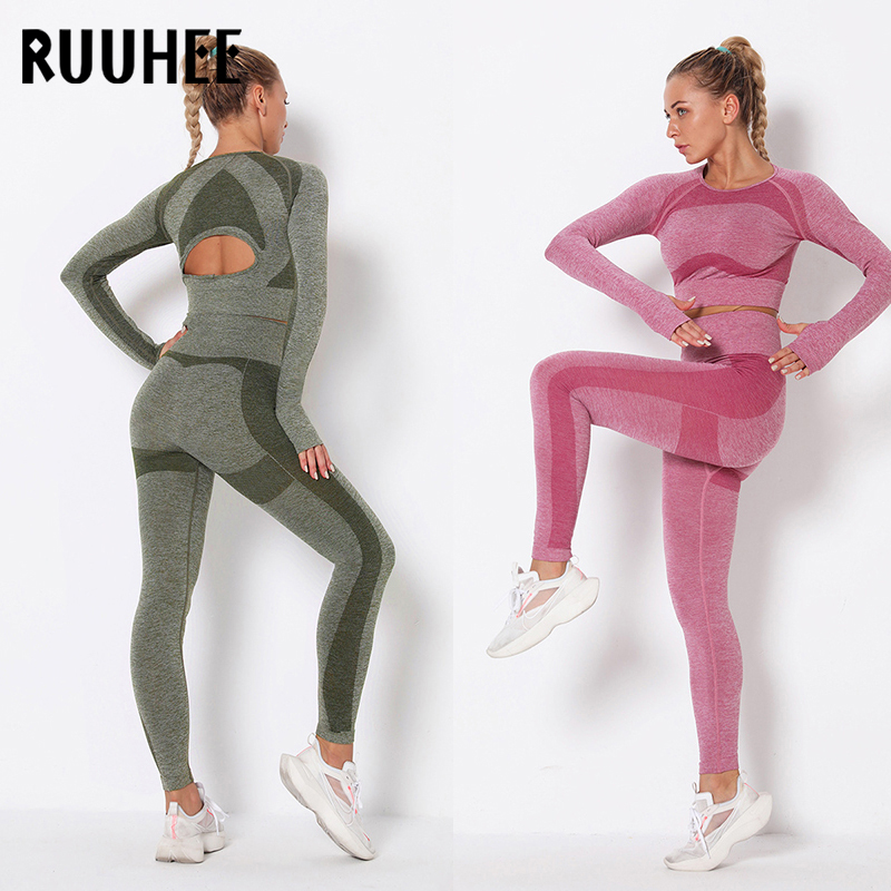 RUUHEE Yoga Set Long Sleeve High Waist Leggings and Bra Seamless Fitness Gym Clothing Women Sportswear Workout Yoga Pants Set, Ss102bk
RUUHEE Yoga Set Long Sleeve High Waist Leggings and Bra Seamless Fitness Gym Clothing Women Sportswear Workout Yoga Pants Set, Ss102bk