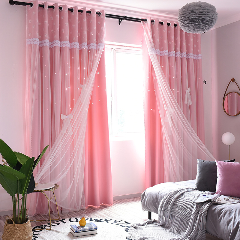 Double Layer Blackout Curtains Hollow Star For Living Room Home White Decor Panels Voile Curtain For Sheer Bedroom With Window, Beige
Double Layer Blackout Curtains Hollow Star For Living Room Home White Decor Panels Voile Curtain For Sheer Bedroom With Window, Beige
