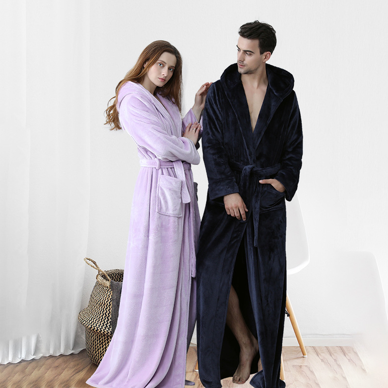 Women Winter Hooded Extra Long Thick Flannel Bath Robe Luxury Peignoir Warm Dressing Gown Men Bathrobe Bridesmaid Wedding Robes, Men beige
Women Winter Hooded Extra Long Thick Flannel Bath Robe Luxury Peignoir Warm Dressing Gown Men Bathrobe Bridesmaid Wedding Robes, Men beige