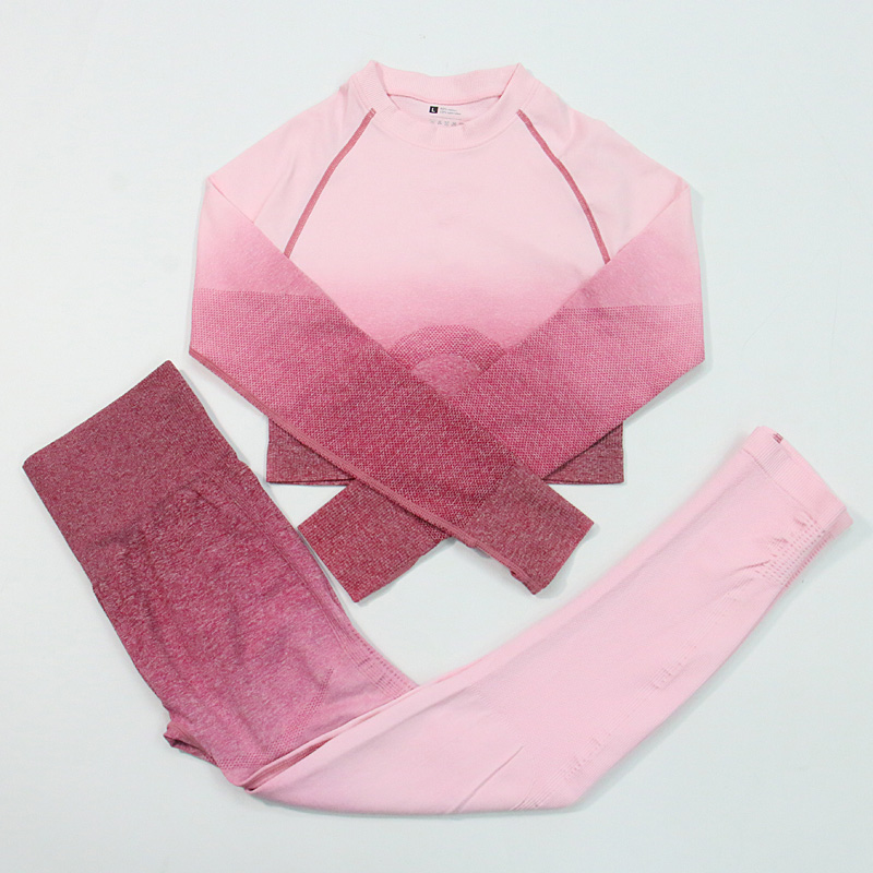 2 pcs Yoga Suit Women Seamless Long Sleeve Yoga Crop Top High Waist Leggings Shockproof Sports Bra Pants Fitness Gym Set, Pink top
2 pcs Yoga Suit Women Seamless Long Sleeve Yoga Crop Top High Waist Leggings Shockproof Sports Bra Pants Fitness Gym Set, Pink top