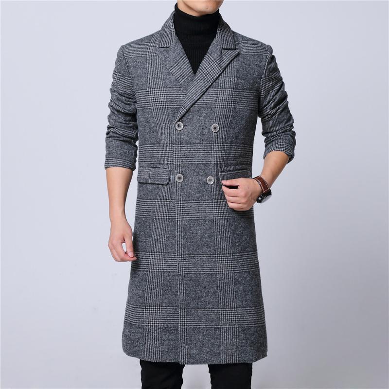 Mens Long Coat Double Breast Full Lining Long Sleeve M- Drop Ship Pick Lapel Winter Woolen Melton Overcoat Plaid Gray, Light gray
Mens Long Coat Double Breast Full Lining Long Sleeve M- Drop Ship Pick Lapel Winter Woolen Melton Overcoat Plaid Gray, Light gray