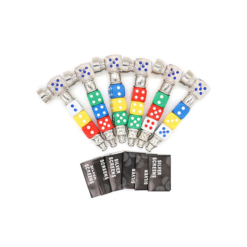 Newest Cool Colorful Dice Shape Metal Alloy Mini Herb Tobacco Smoking Tube Holder Portable Detachable Pipe Innovative Design DHL
Newest Cool Colorful Dice Shape Metal Alloy Mini Herb Tobacco Smoking Tube Holder Portable Detachable Pipe Innovative Design DHL