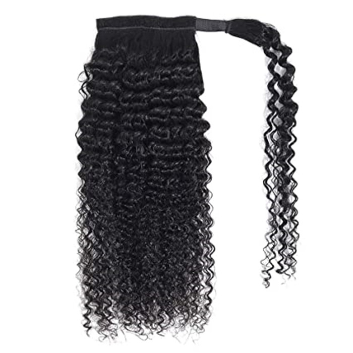 140g curly Ponytail Extension for Black Women Black Drawstring Ponytail Curly for African Women puff Afro Kinky Ponytail Extension
