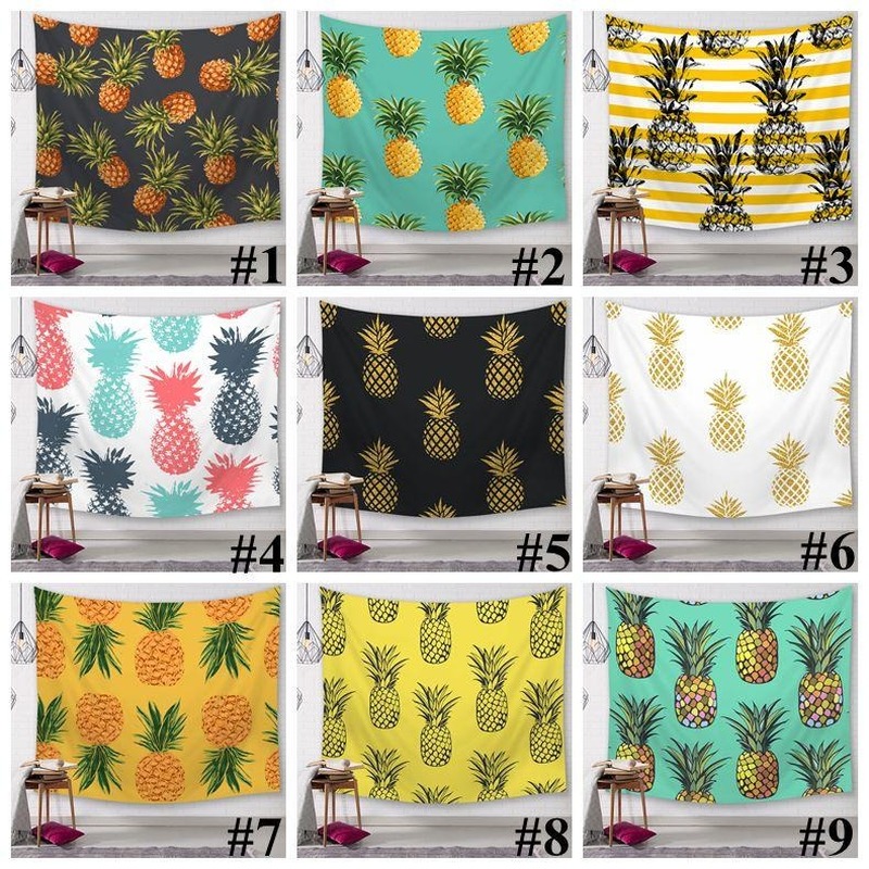 25 Styles Pineapple Series Wall Tapestries Digital Printed Beach Towels Bath Towel Home Decor Tablecloth Outdoor Pads Beach Towel