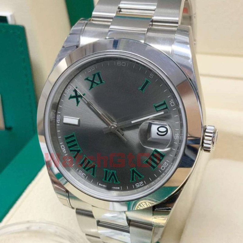 Men Watches Datejust Perpetual Steel band gray Baton 41mm Smooth Men Automatic Mechanical montre de luxe Watch Sapphire Watches Wrsitwatches, Slivery;brown
Men Watches Datejust Perpetual Steel band gray Baton 41mm Smooth Men Automatic Mechanical montre de luxe Watch Sapphire Watches Wrsitwatches, Slivery;brown