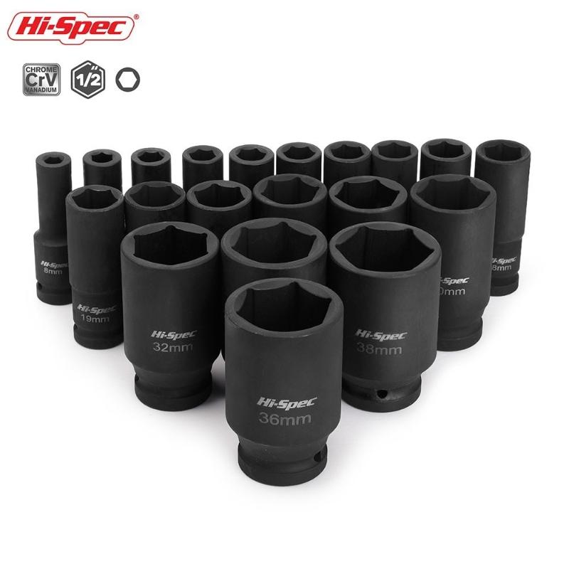 Hi-Spec 1/2 DR. Impact Deep Socket 78mm Nut Socket Set CR-MO 6 Point Spindle Axle Adapter 8mm 10mm 11mm 12mm 13mm to 32mm
Hi-Spec 1/2 DR. Impact Deep Socket 78mm Nut Socket Set CR-MO 6 Point Spindle Axle Adapter 8mm 10mm 11mm 12mm 13mm to 32mm