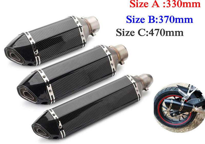 Carbon Fiber 51mm Motorcycle Exhaust Modify Motocross Exhaust Muffler For FZ6 CBR250 CB600 MT07 ATV Dirt Pit Bike
Carbon Fiber 51mm Motorcycle Exhaust Modify Motocross Exhaust Muffler For FZ6 CBR250 CB600 MT07 ATV Dirt Pit Bike