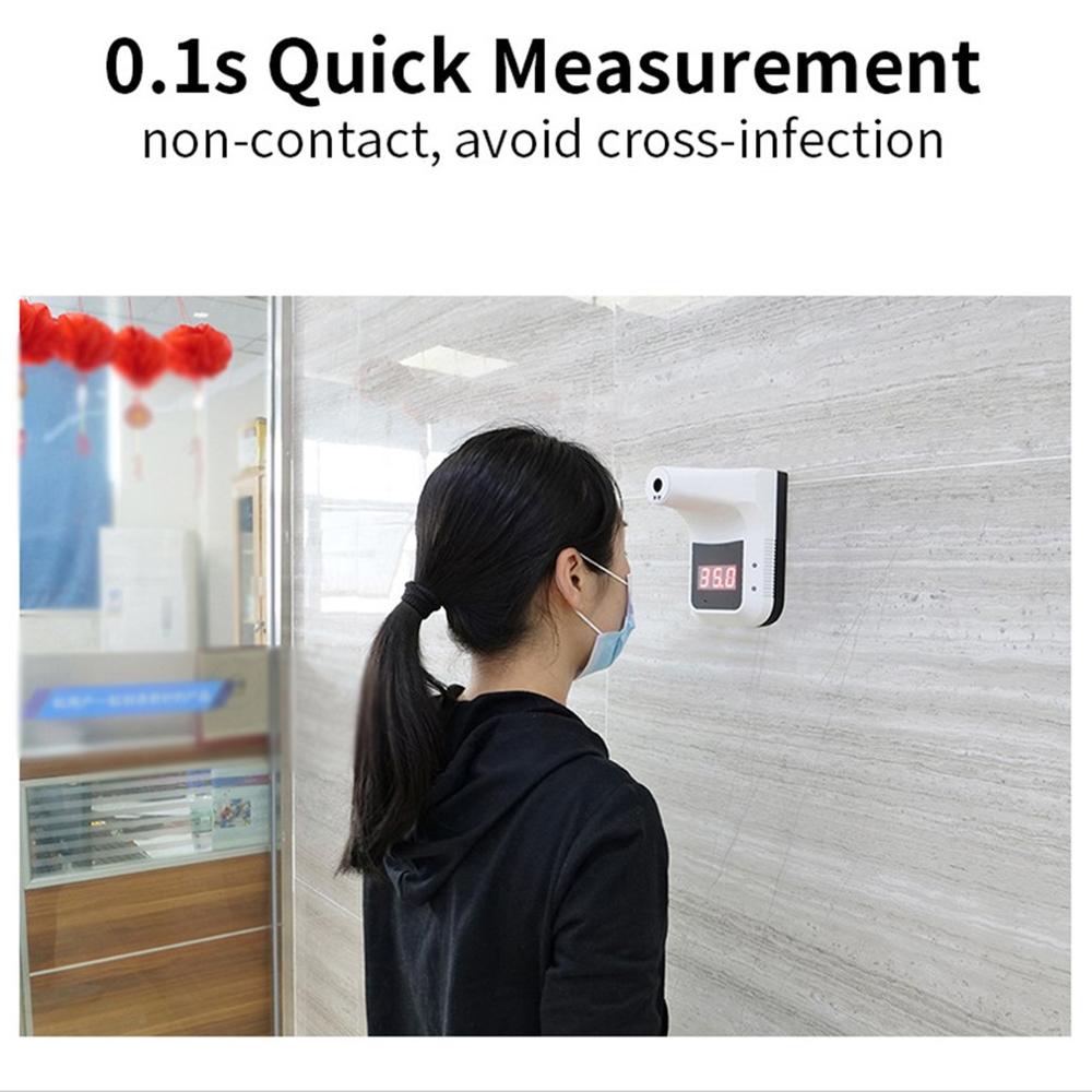 ALK K3 Wall-Mounted Electronic Thermometer Digital Infrared Tester Non-Contact IR Laser Temperature Sensor for Office Factory