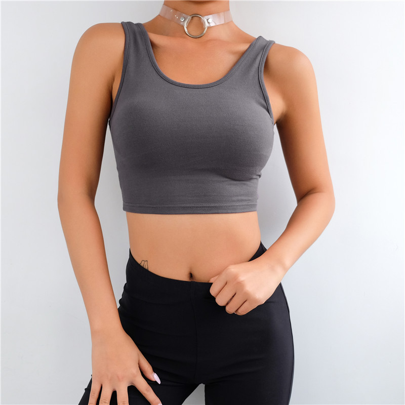 Sexy Woman Running Vests Solid Color Tank Top Fashion Sleeveless U-shaped Neck Vest Sportswear, Khaki
Sexy Woman Running Vests Solid Color Tank Top Fashion Sleeveless U-shaped Neck Vest Sportswear, Khaki