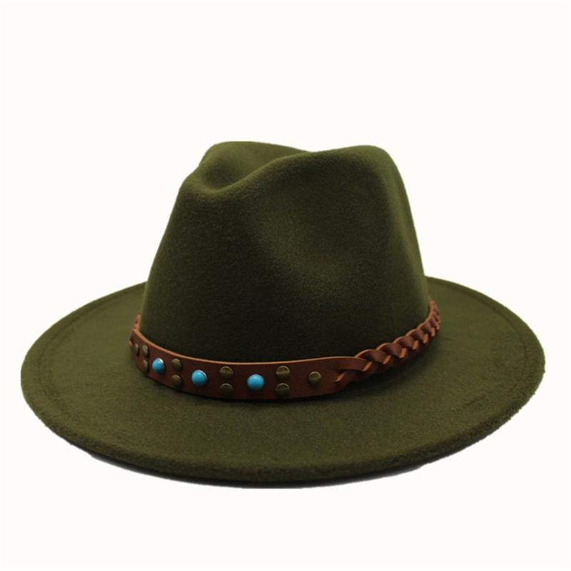 Men Women Authentic Fedora Hat With Belt Panama Hat Wool Trilby Casual Wild Size 56-58CM, Army green
Men Women Authentic Fedora Hat With Belt Panama Hat Wool Trilby Casual Wild Size 56-58CM, Army green