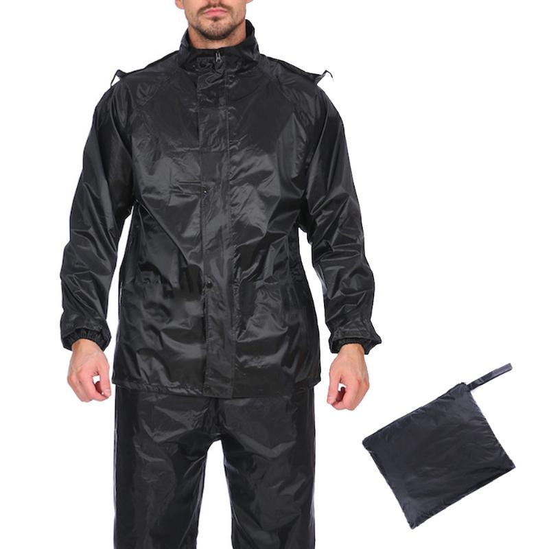 Unisex Rain Jacket Pants Set Waterproof Rain-Proof Riding Clothes Raincoat New, Black
Unisex Rain Jacket Pants Set Waterproof Rain-Proof Riding Clothes Raincoat New, Black