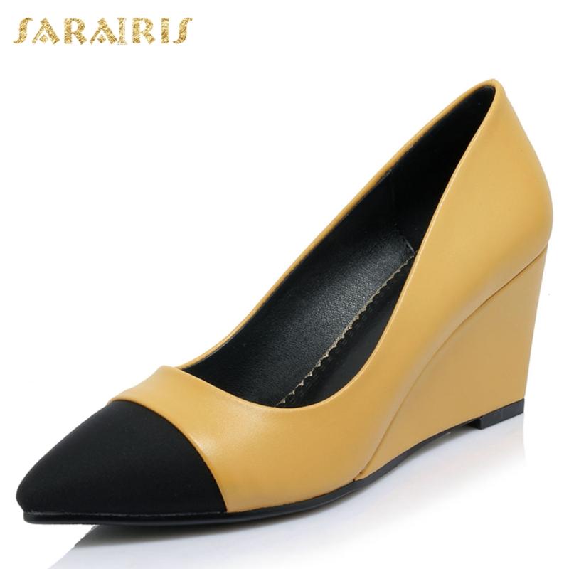 Sarairis 2020 Big Sizes 43 Wedges High Heels Slip On Elegant Pumps Spring Summer Office Ladies Women Shoes Footwear, Black
Sarairis 2020 Big Sizes 43 Wedges High Heels Slip On Elegant Pumps Spring Summer Office Ladies Women Shoes Footwear, Black