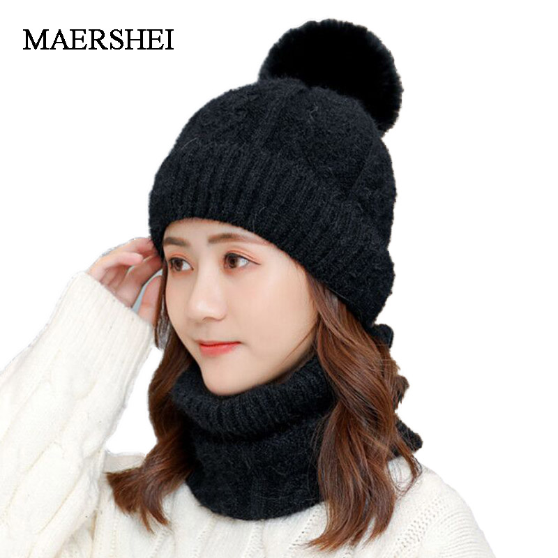 Winter Hats For women knitted hat Pompom girls Beanie Knit Hat Skullies Beanies Neck warmer winter knit cap scarf cap, Black
Winter Hats For women knitted hat Pompom girls Beanie Knit Hat Skullies Beanies Neck warmer winter knit cap scarf cap, Black