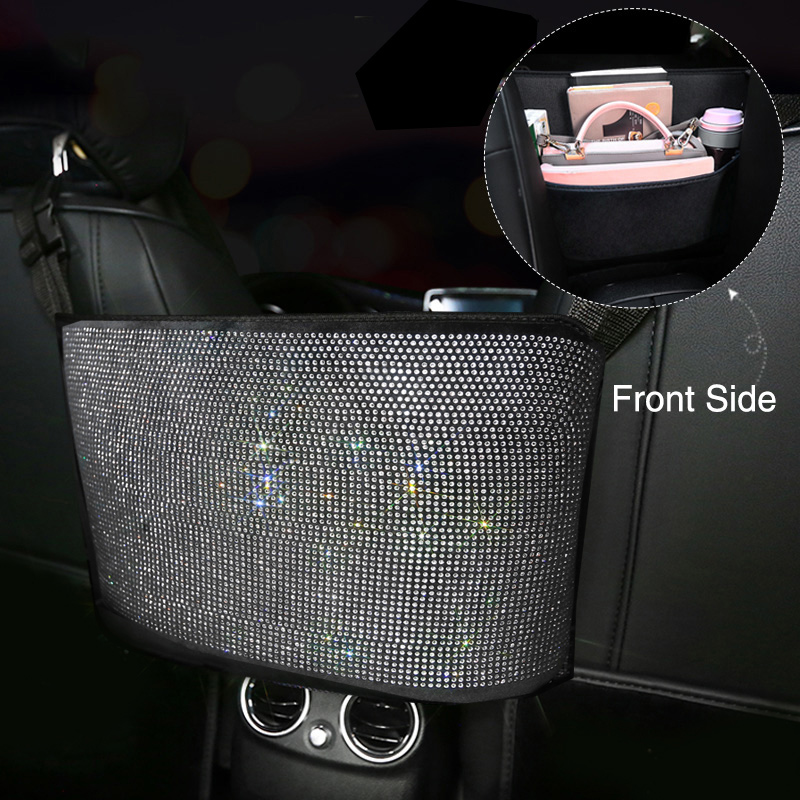 Fashion Rhinestone Car Storage Bag Organizer Seat Back Holder Crystal Diamond Multi-Pockets Car Backseat Stowing Tidying Women
Fashion Rhinestone Car Storage Bag Organizer Seat Back Holder Crystal Diamond Multi-Pockets Car Backseat Stowing Tidying Women