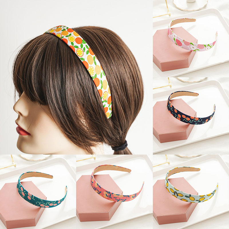 Fashion Fruit Print Hair Hoop Headwear Wide Plastic Headband Handmade Head Hoop Wash Face Hairband Simple Style Hair Accessories
Fashion Fruit Print Hair Hoop Headwear Wide Plastic Headband Handmade Head Hoop Wash Face Hairband Simple Style Hair Accessories