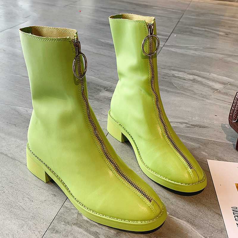 Sexy Ankle Boots Women Leather Platform Boots Fashion Gothic Zip Green Black White Autumn Shoes Woman Botas Mujer A1-286
Sexy Ankle Boots Women Leather Platform Boots Fashion Gothic Zip Green Black White Autumn Shoes Woman Botas Mujer A1-286
