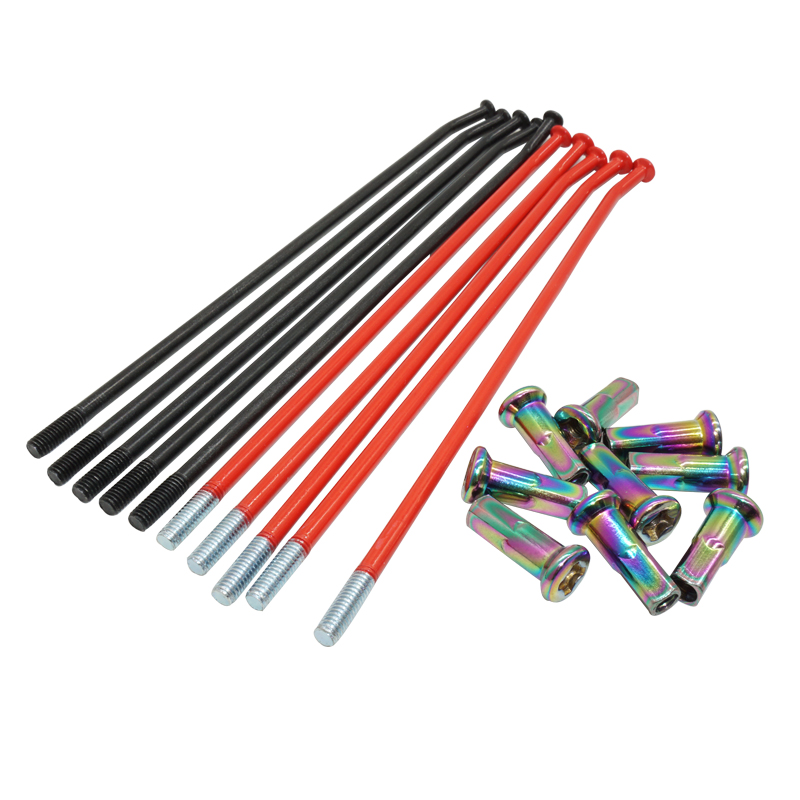 Motorcycle wire spokes spoke wheel connector 17 18 21 inch is suitable for the CRF KXF YZF WR BSE
Motorcycle wire spokes spoke wheel connector 17 18 21 inch is suitable for the CRF KXF YZF WR BSE