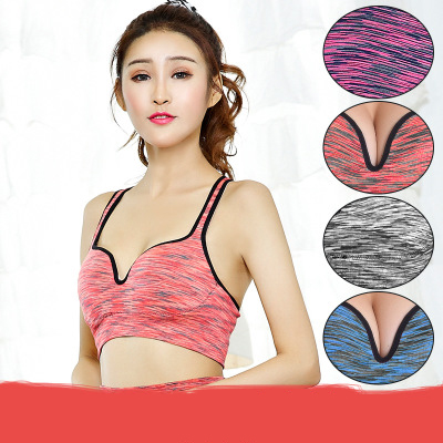 4Colors Women Zipper Push Up Sports Bras,Padded Wirefree Shockproof Gym Fitness Athletic Running Yoga Vest Sports Tops, Red 
4Colors Women Zipper Push Up Sports Bras,Padded Wirefree Shockproof Gym Fitness Athletic Running Yoga Vest Sports Tops, Red