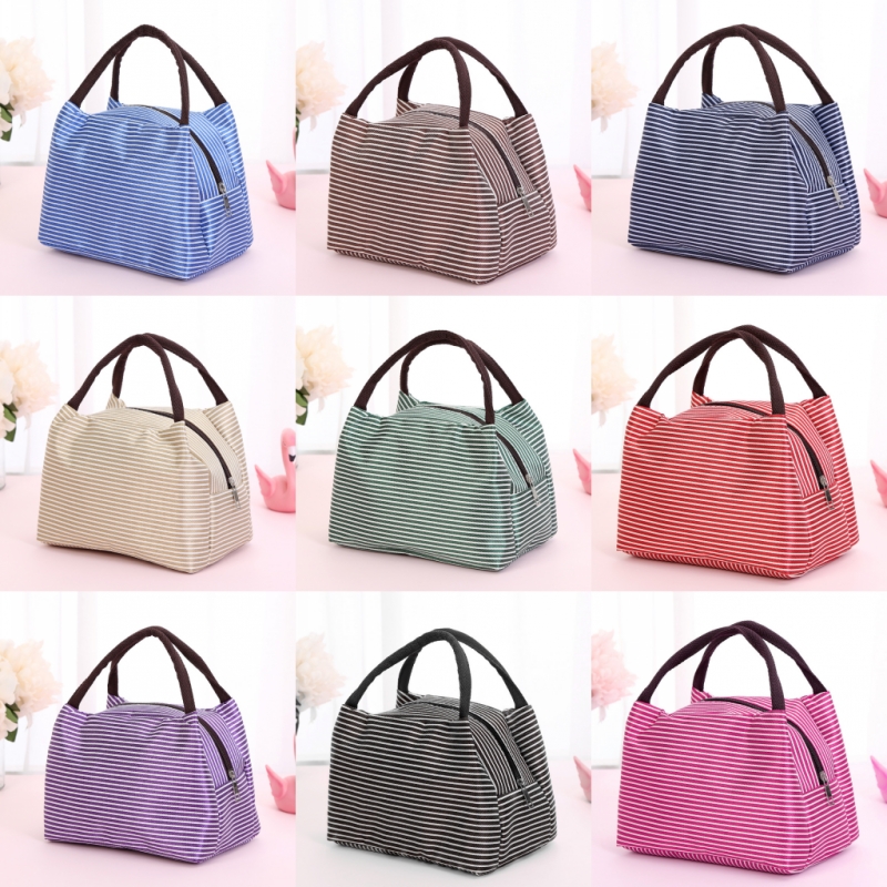 New Striped Fresh Cooler Lunch Bag For Women Men Office Drink Thermal Bags Organizer Family Camping Picnic Insulated Case
New Striped Fresh Cooler Lunch Bag For Women Men Office Drink Thermal Bags Organizer Family Camping Picnic Insulated Case