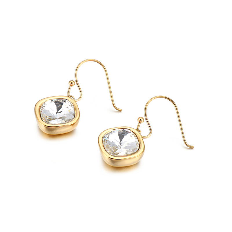 Square zircon multicolor earrings Japanese and Korean boutique golden earrings female
Square zircon multicolor earrings Japanese and Korean boutique golden earrings female