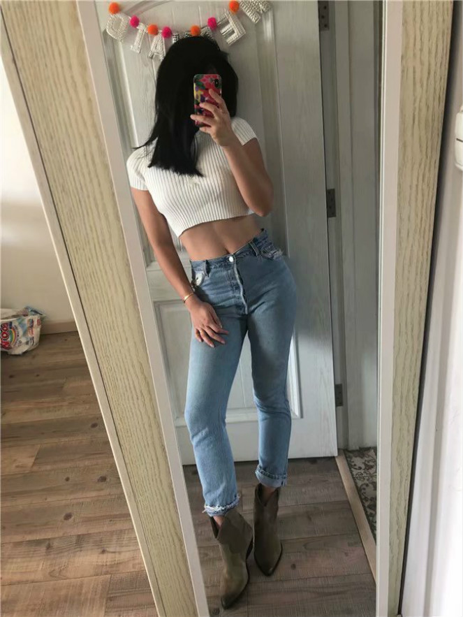 Knit T-shirt Women Fashion Pure 5 Colors Short Length V-Neck Short Sleeve Girl Autumn Spring Streetwear Tees Best Sell Asian Size, Black
Knit T-shirt Women Fashion Pure 5 Colors Short Length V-Neck Short Sleeve Girl Autumn Spring Streetwear Tees Best Sell Asian Size, Black