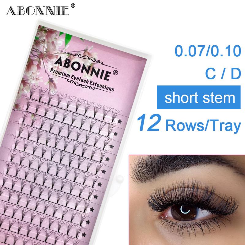 Abonnie Pre Made Volume Fans Mink Eyelash 3D 4D 5D 6D 10D Short Stem Individual Eyelash Extension Semi-Hand Natural Mink false
Abonnie Pre Made Volume Fans Mink Eyelash 3D 4D 5D 6D 10D Short Stem Individual Eyelash Extension Semi-Hand Natural Mink false