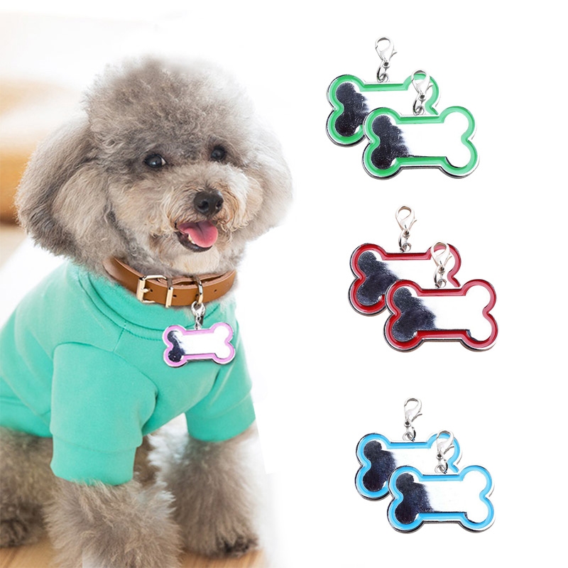 Dog ID Tag Cute Bone Shaped DIY Pendants Anti-lost Pets Identification Card Engraved Collars Alloy Clasp Keychain Pet Supplies YFA2289
Dog ID Tag Cute Bone Shaped DIY Pendants Anti-lost Pets Identification Card Engraved Collars Alloy Clasp Keychain Pet Supplies YFA2289