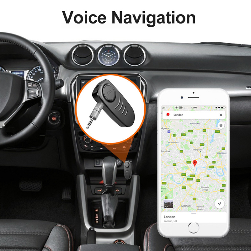 Bluetooth Car Kit 35mm Jack AUX 50 Stereo o Music Receiver Wireless Adapter For TV PC Headphone