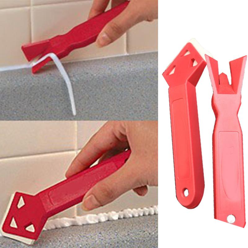 

2 Pcs Window Door Silicone Glass Cement Scraper Tool Caulking Finishing Sealant Grout Remover Silicone Spreader Spatula Tool NEW