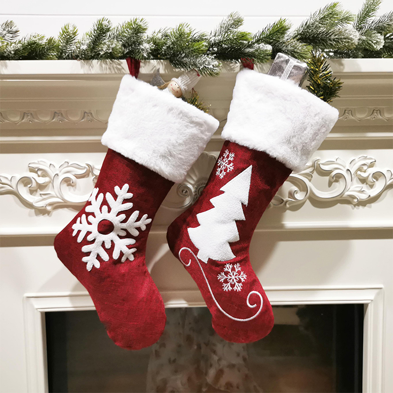 Christmas Stockings Christmas Tree Snowflake Print Candy Gift Bag Ornament Party Home Decoration
Christmas Stockings Christmas Tree Snowflake Print Candy Gift Bag Ornament Party Home Decoration