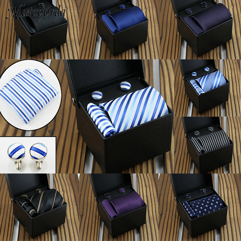 Bow Ties Matagorda 27-colors Man Tie Striped Necktie Formal Luxury Gravata+hanky+CuffLink Gift Box Christma For Men Handkerchief
Bow Ties Matagorda 27-colors Man Tie Striped Necktie Formal Luxury Gravata+hanky+CuffLink Gift Box Christma For Men Handkerchief
