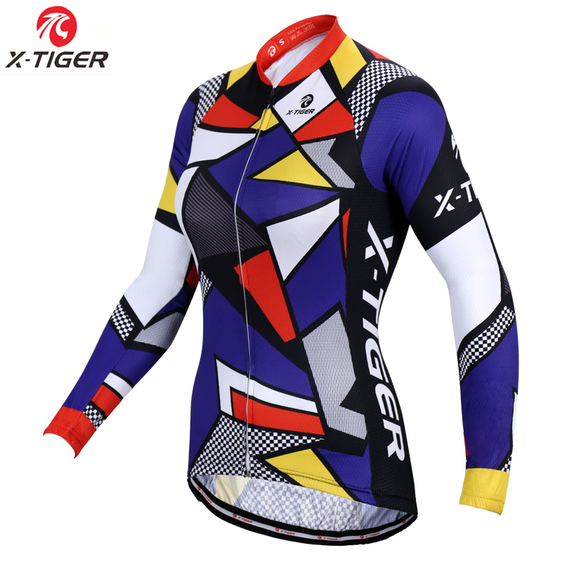 X-Tiger Woman 100% Polyester Autumn Cycling Sportswear MTB Bike Wear Bicycle Clothes Cycling Jersey Uniform Ropa De Ciclismo, Woman long jerseys
X-Tiger Woman 100% Polyester Autumn Cycling Sportswear MTB Bike Wear Bicycle Clothes Cycling Jersey Uniform Ropa De Ciclismo, Woman long jerseys