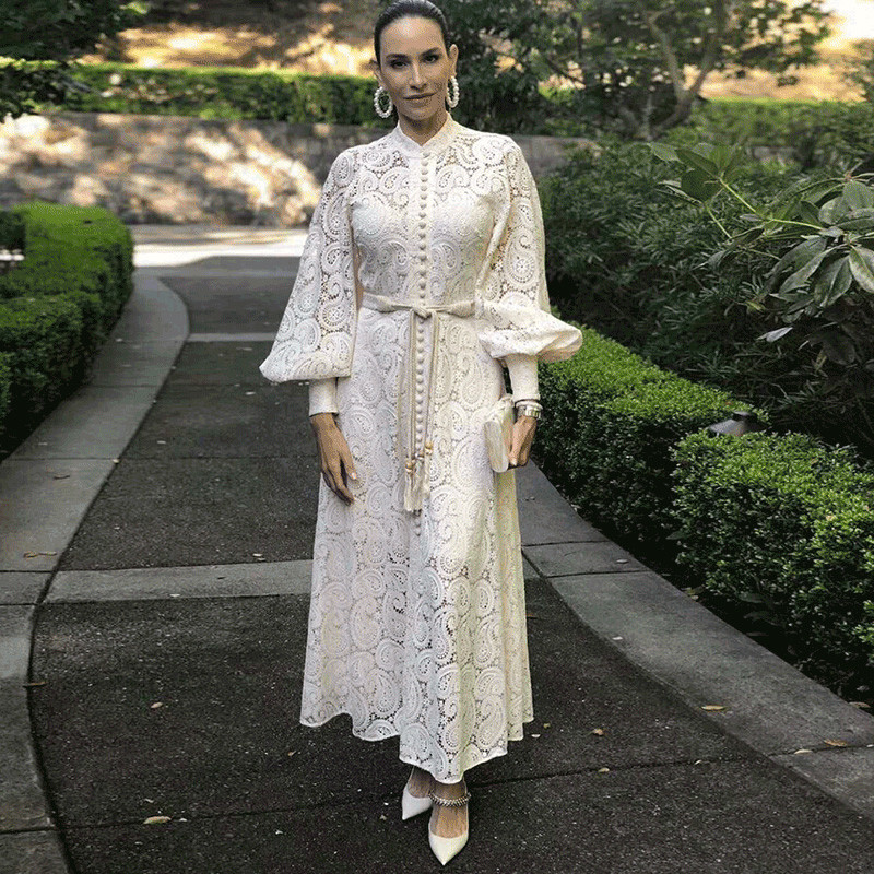 Elegant Hollow Out Women Dress Stand Lantern Sleeve High Waist Bandage With Vest Midi Dresses Female Fashion 2019 Chic, Short beige dress
Elegant Hollow Out Women Dress Stand Lantern Sleeve High Waist Bandage With Vest Midi Dresses Female Fashion 2019 Chic, Short beige dress