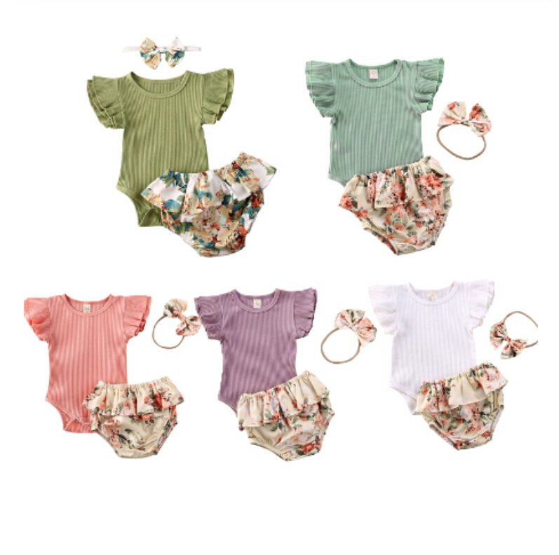 Infant Baby Girls Clothes Set Pure Color Short Sleeve Romper Tops+Ruffles Floral Shorts+Headband Summer Outfit 3M-18M, Pink
Infant Baby Girls Clothes Set Pure Color Short Sleeve Romper Tops+Ruffles Floral Shorts+Headband Summer Outfit 3M-18M, Pink
