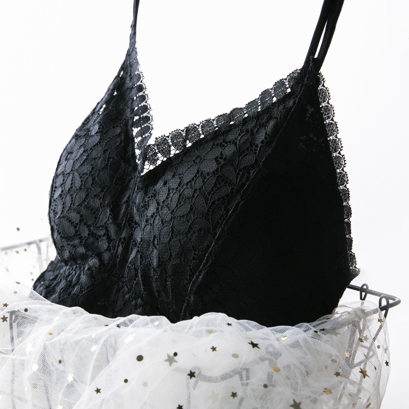 Women's Large Size Bra Push Up Wireless Big Sexy Lace Bra Back Cross Stringed Openwork Tube Top Bralette Plus Size, Black
Women's Large Size Bra Push Up Wireless Big Sexy Lace Bra Back Cross Stringed Openwork Tube Top Bralette Plus Size, Black