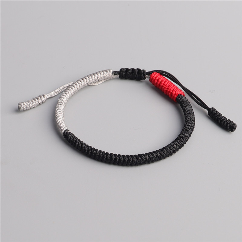 Handmade Waterproof Woven Wax Thread Wrap Bracelet Simple Rope Knot Bracelet Friendship Bracelet for Men and Women