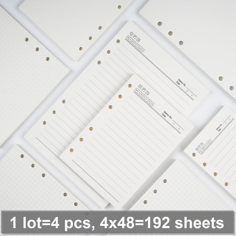 4 pcs/ lot High Quality Ring Binder Notebook Insert Refills 6 Holes A5 A6 A7 Personal Spiral Diary Planner Inner Core 100g Paper
4 pcs/ lot High Quality Ring Binder Notebook Insert Refills 6 Holes A5 A6 A7 Personal Spiral Diary Planner Inner Core 100g Paper