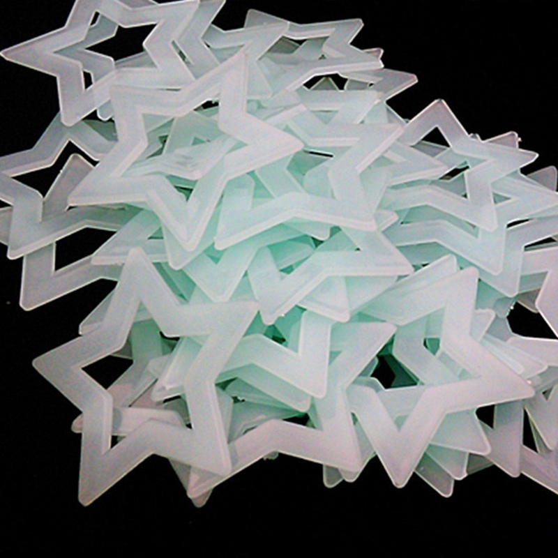 40pcs/lot Luminous Wall Stickers Glow In The Dark Stars Stickers Decals For Kids Baby Room Home Decor Colorful Fluorescent Star Sticker