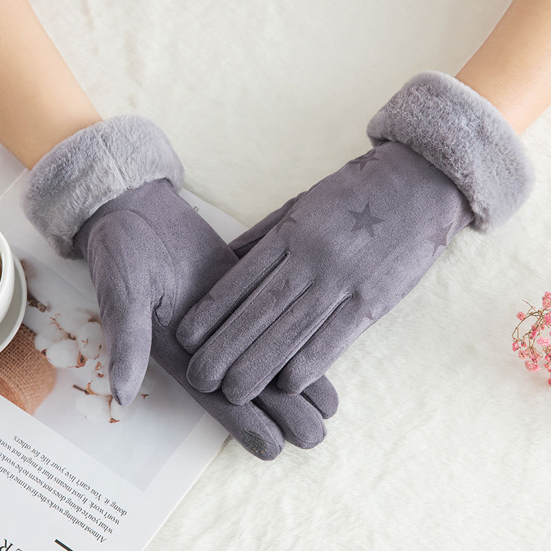 Women Winter Gloves Suede Fabric Keep Warm Touch Screen Cycling Female Gloves Thicken Add Cashmere Double Layer Windproof
Women Winter Gloves Suede Fabric Keep Warm Touch Screen Cycling Female Gloves Thicken Add Cashmere Double Layer Windproof