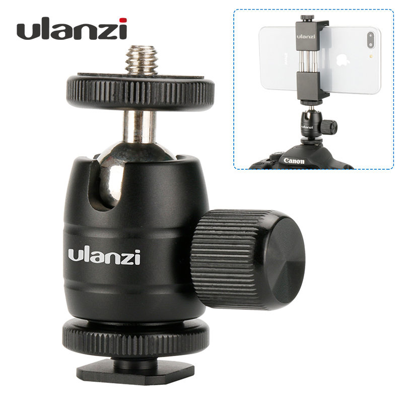 Ulanzi Mini Metal Tripod Ballhead Camera Tripod Ball Head with 1/4 Screw Cold Shoe Adapter Mount for Canon for Smarthone
Ulanzi Mini Metal Tripod Ballhead Camera Tripod Ball Head with 1/4 Screw Cold Shoe Adapter Mount for Canon for Smarthone