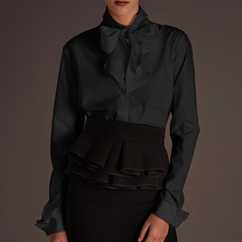 Women Tops Long Sleeve Blouse Casual Solid Blouse 2020 Female Tops Style Bowknot Shirts Blusas Femininas Plus Size 5XL, Black
Women Tops Long Sleeve Blouse Casual Solid Blouse 2020 Female Tops Style Bowknot Shirts Blusas Femininas Plus Size 5XL, Black
