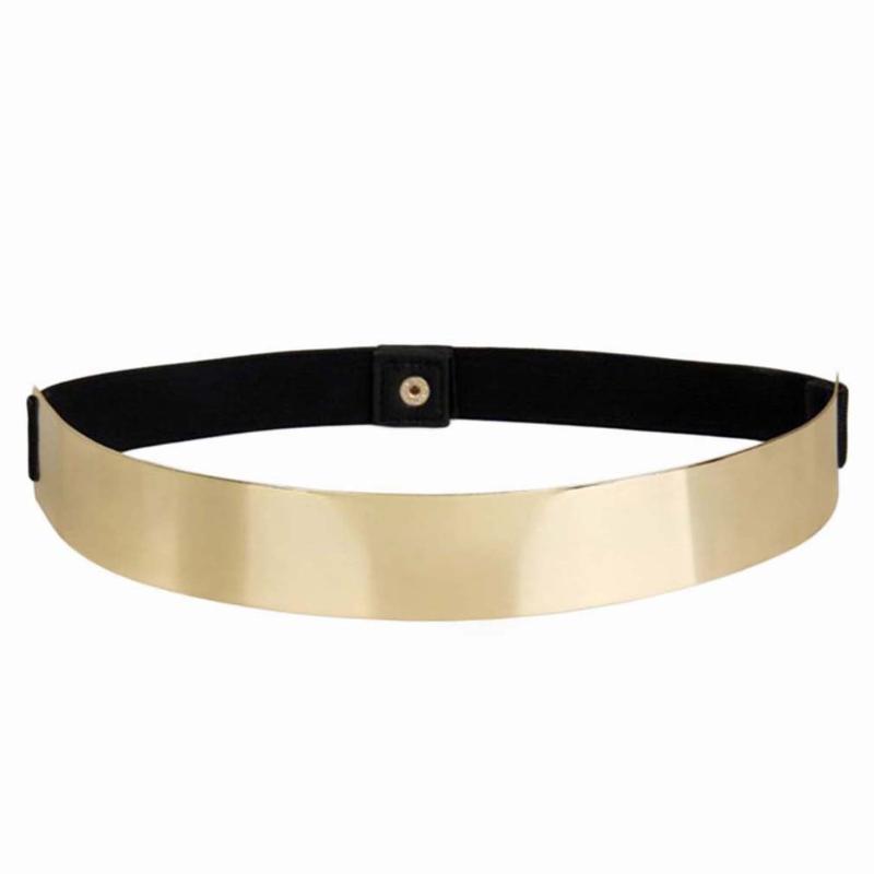 Women Adult Fashion Well-matched Elastic Metal Waist Belt Metallic Solid Bling Gold Plate Slim Simple Band Body Shaper, As pic
Women Adult Fashion Well-matched Elastic Metal Waist Belt Metallic Solid Bling Gold Plate Slim Simple Band Body Shaper, As pic